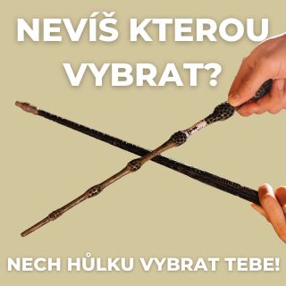 Výplň kvíz u nás na webu a nech ať hůlka vybere tebe! 🪄